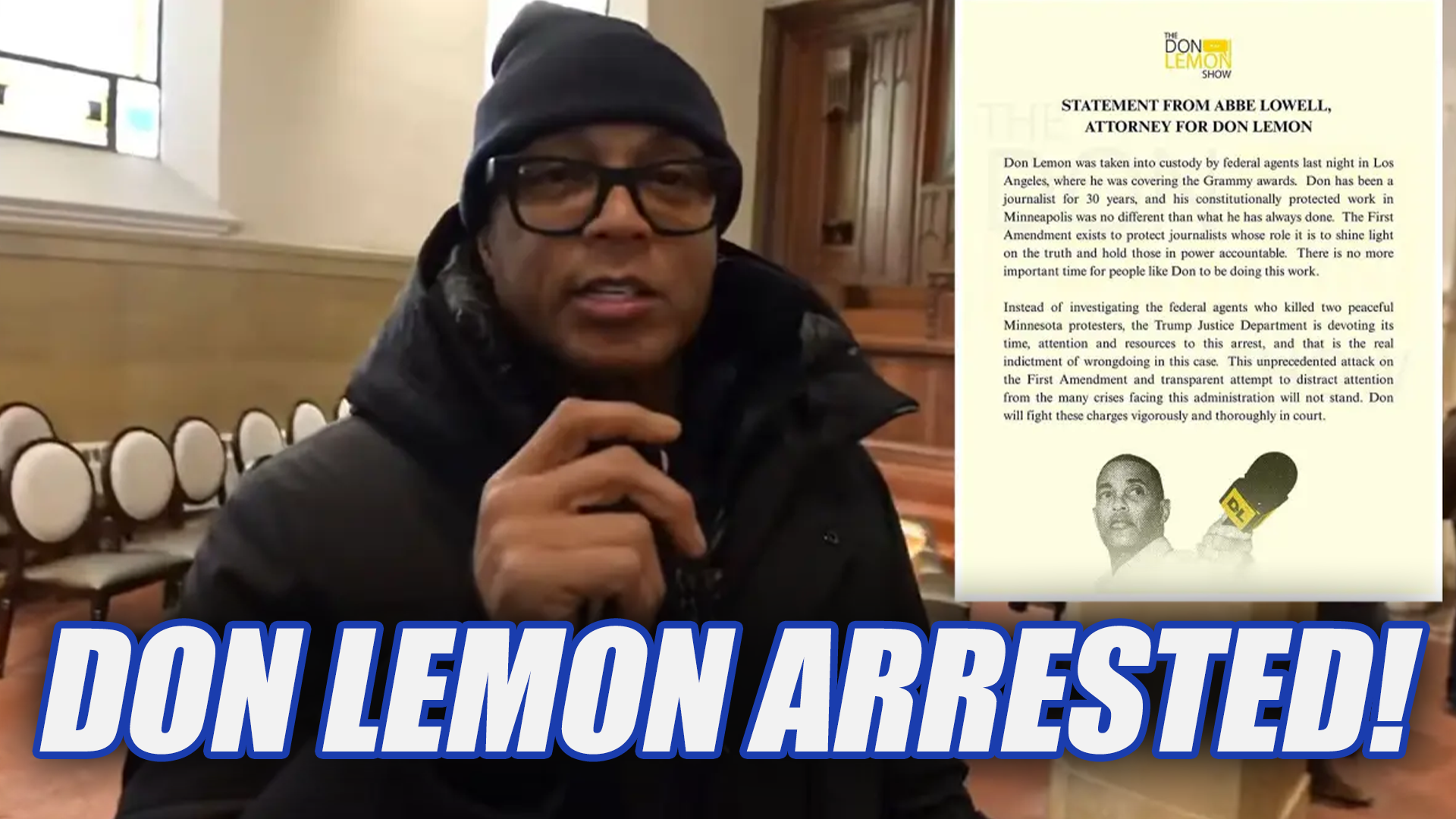 Don Lemon ARRESTED By FEDS
